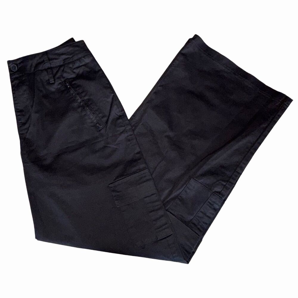 Edikted Cargo Loose Fit Black Pants Size Small Goth Grunge Pockets
